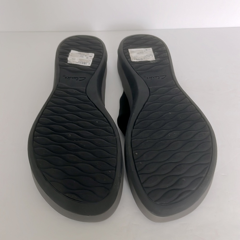 Clarks Women Cloudsteppers Arla Glison Ortholite Sandals Thong Shoes Size 12 New - Picture 10 of 11